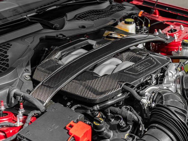 2024-Up Ford Mustang S650 | Dry CARBON FIBER Engine Strut Brace Balance Tower Bar